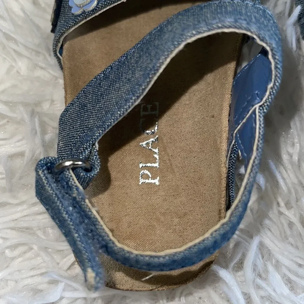 The Children’s Place Baby Girl’s Open Toe Ankle Strap Embellished Sandals 6/12M